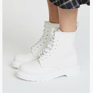 Dr. Marten's 1460 Pascal Mono Lace Up Boots White